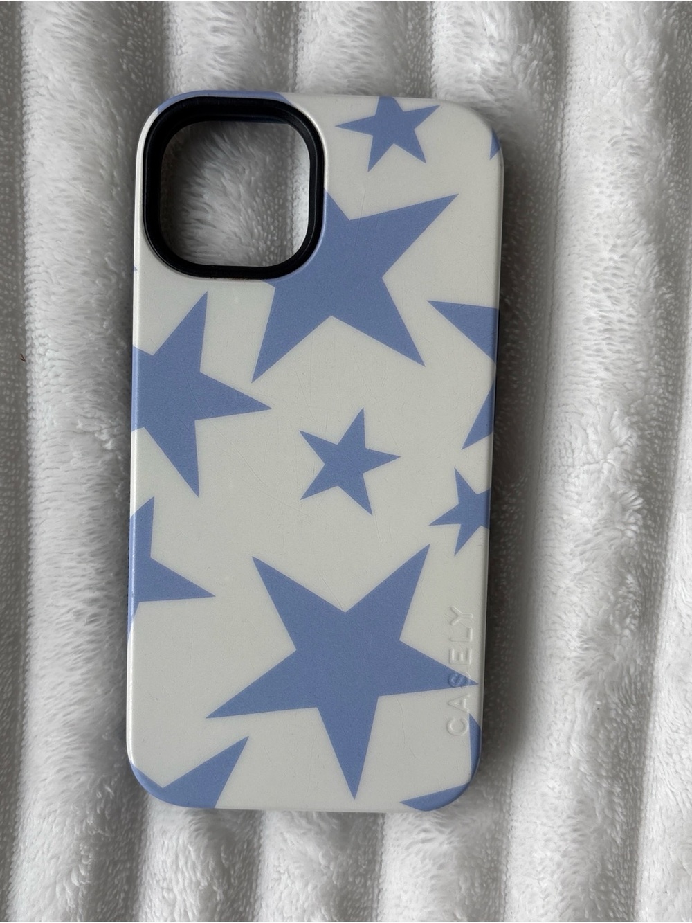 Casely White & Light Blue Star iPhone 12 Case